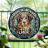 Bernese Mountain Dog Memorial Stained Glass Effect Suncatcher
